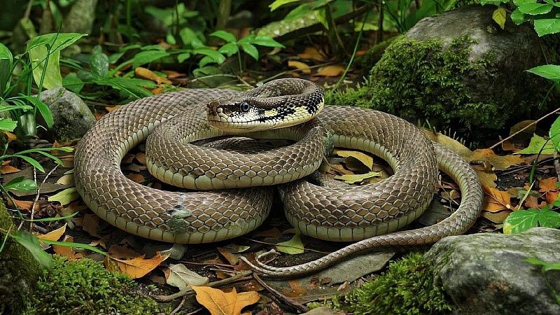 Набросившегося на подростка крупного питона сняли на видео на Филиппинах