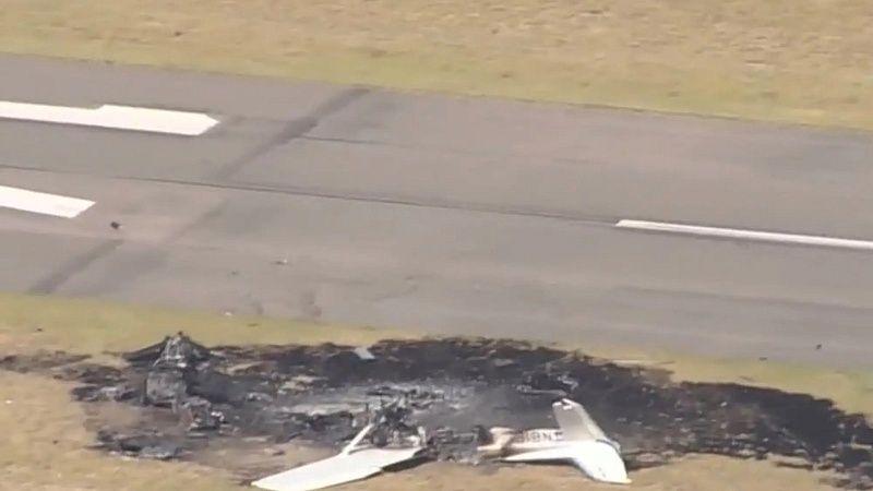 Один человек погиб при столкновении пассажирских самолетов в США