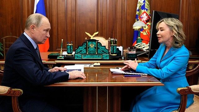 Владимир Путин и Светлана Радионова провели рабочую встречу. Фото: kremlin.ru 