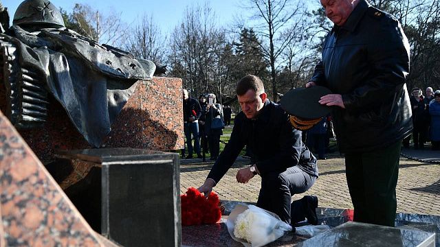Краснодарцы почтили память погибших в Чеченской Республике. Фото: Александр Райко 