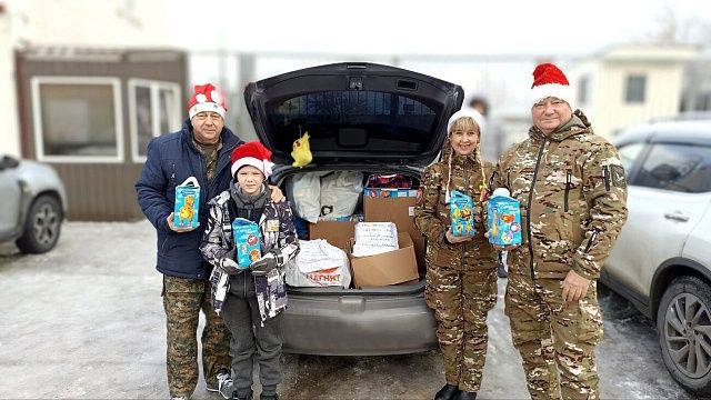 Из Краснодара отправили новогодние подарки детям Донбасса. Фото: https://t.me/prikubanka_krd
