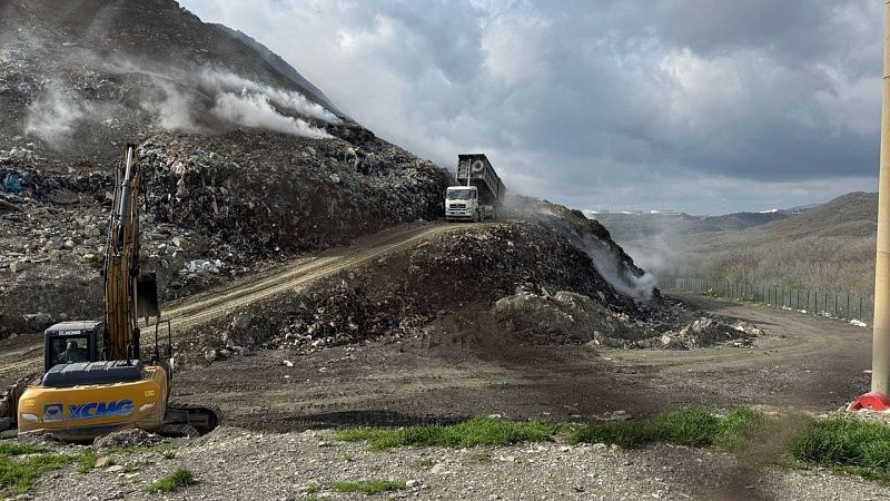 Более 75 тысяч кубометров грунта отсыпали на мусорном полигоне в Новороссийске