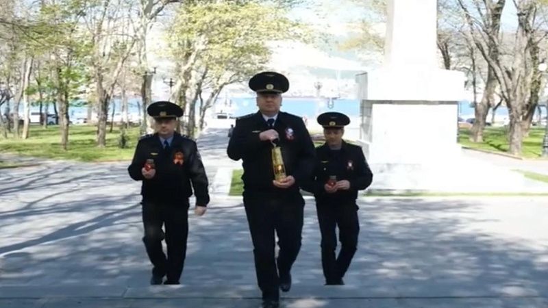 «Огонь Победы» встретили в Новороссийске