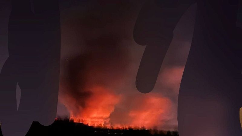 На видео попали взрывы и пожары после удара «Геранями» и «Калибрами» в Киеве 