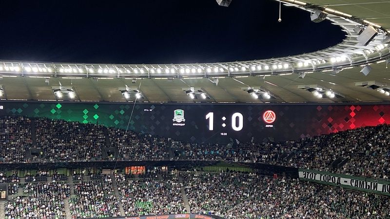 «Краснодар» открыл счёт в матче против «Акрона» на 14-й минуте