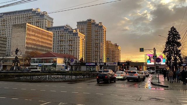 Небольшой дождь пройдет в Краснодаре во второй половине дня. Фото: телеканал «Краснодар»