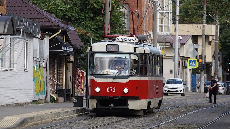 Краснодарские трамваи № 3, 20, 21 и 22 больше недели будут ездить по другим маршрутам