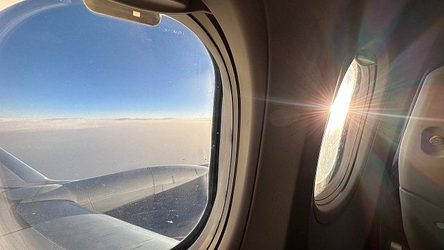 Золотой самолет короля Малайзии сняли на видео в Казани