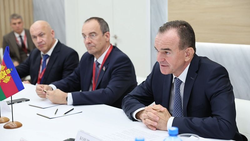 Развитие совместных проектов с белорусским послом обсудил губернатор Кубани