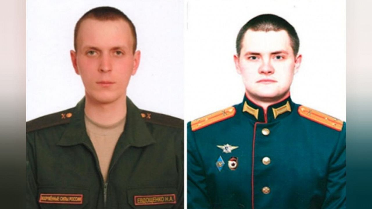 Рядовой Никита Евдощенко и старший лейтенант Станислав Дубинин. Фото: Министерство обороны РФ