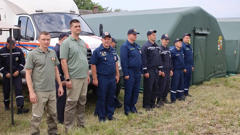 Участие в краевых учениях по ГО и ЧС приняли спасатели Краснодара