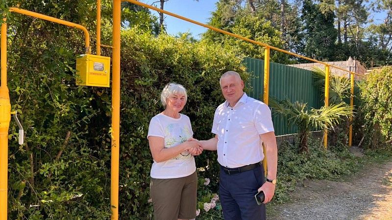 Дом подключили к газовой сети после обращения к губернатору Кондратьеву в Сочи 