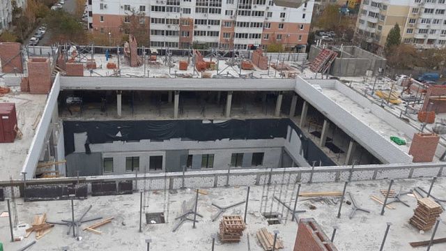 Школа на 1500 мест по улице Байбакова готова на 35% Фото: пресс-служба администрации Краснодара