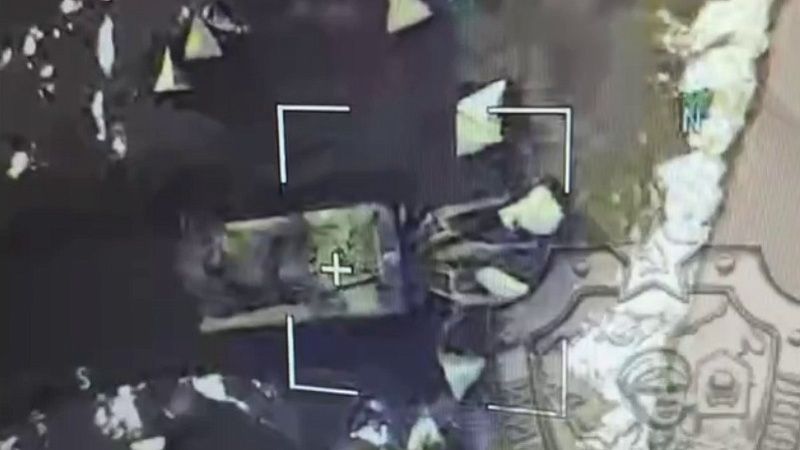 Опубликовано видео уничтожения техники ВСУ, прорывавшийся в Белгородскую область