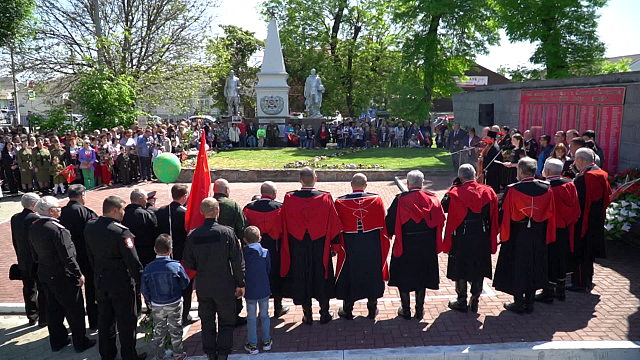 Станица Елизаветинская присоединилась к празднованию 9 мая и «Бессмертному полку»