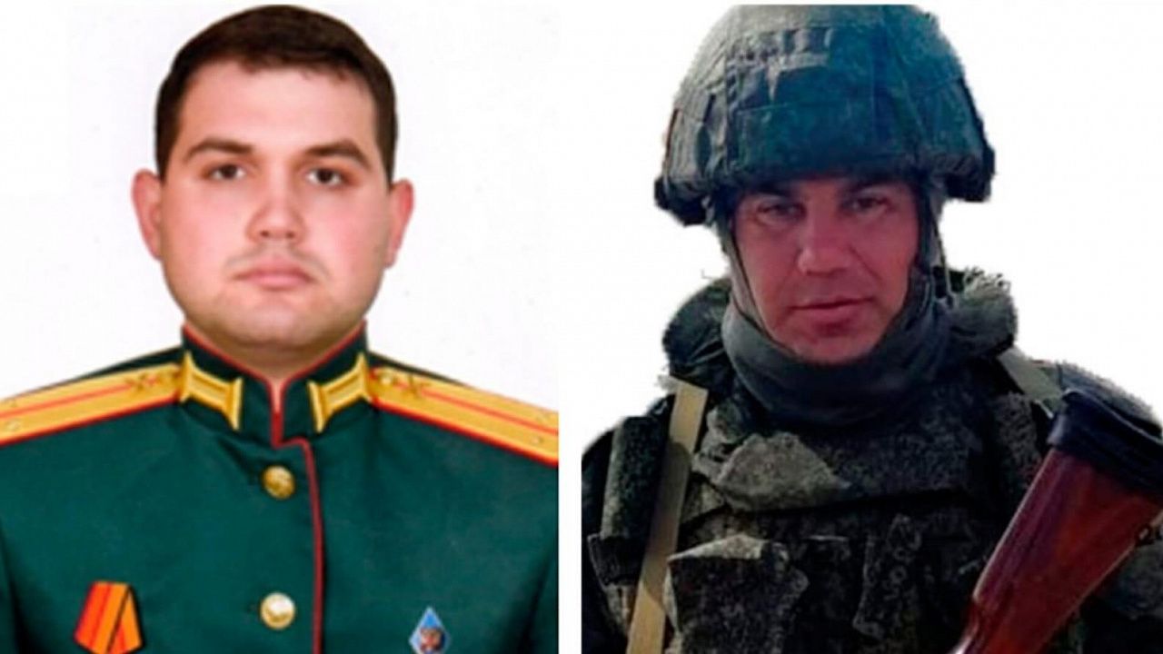 Лейтенант Леонид Каграмян и младший сержант Евгений Черин. Фото: Министерство обороны РФ