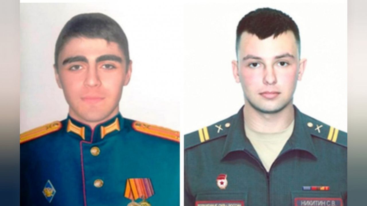 Джанбулат Тебердиев - лейтенант и Семен Никитин - гвардии младший сержант. Фото: Министерство обороны РФ