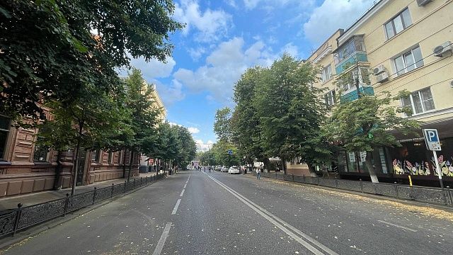 Центральную улицу Краснодара ненадолго перекроют 16 сентября
