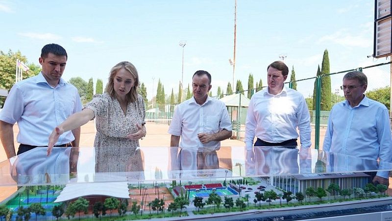 Губернатора Кубани впечатлил проект строительства теннисной академии в Сочи