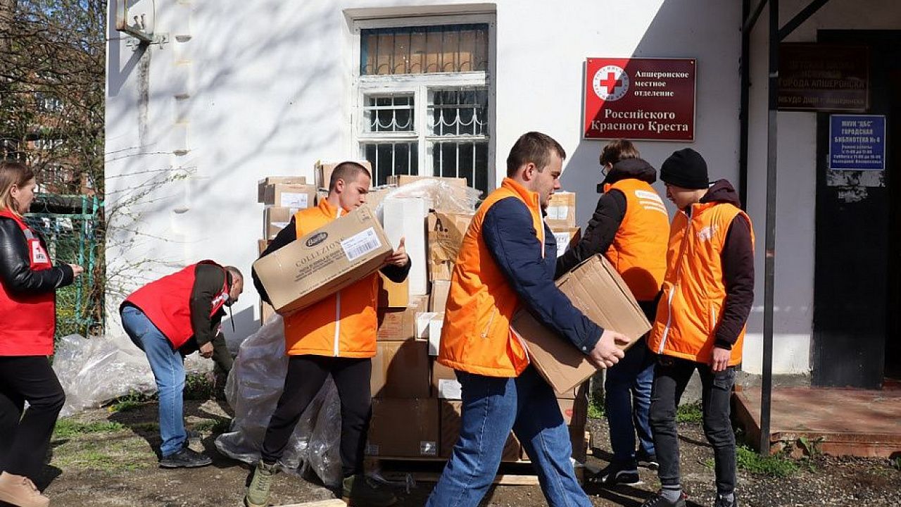Около 290 семей из Донбасса подали заявки на гуманитарную помощь в Краснодаре. Фото: пресс-служба администрации Краснодарского края