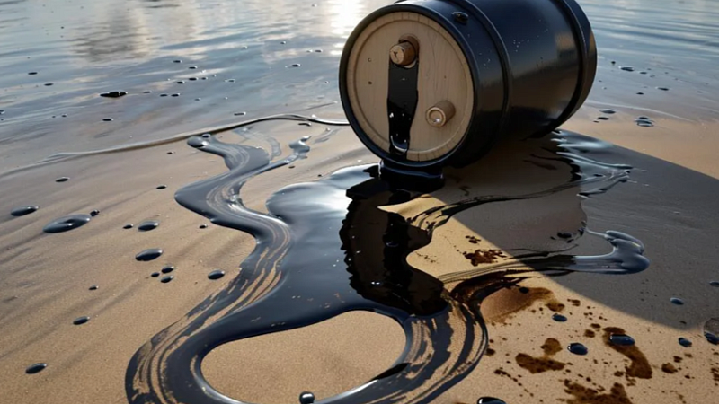 Большие разливы нефтепродуктов увидели жители поселка Диксон