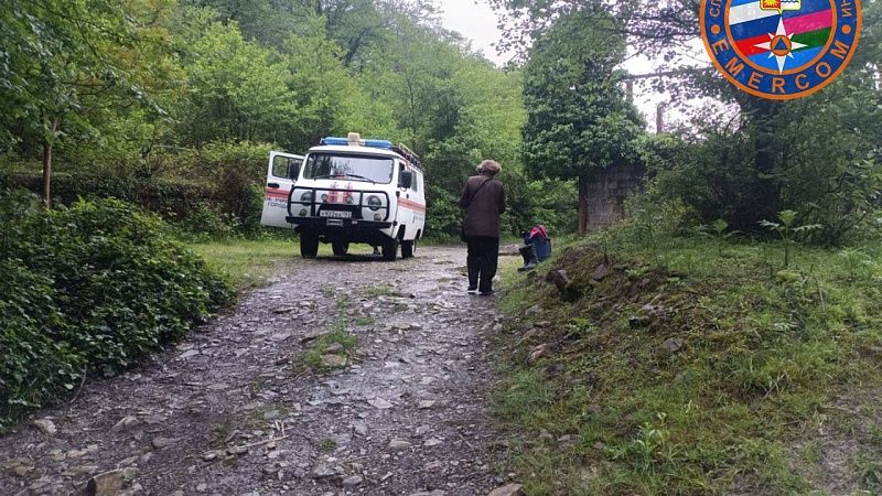 Спасатели переправили женщину через реку к дому в Сочи