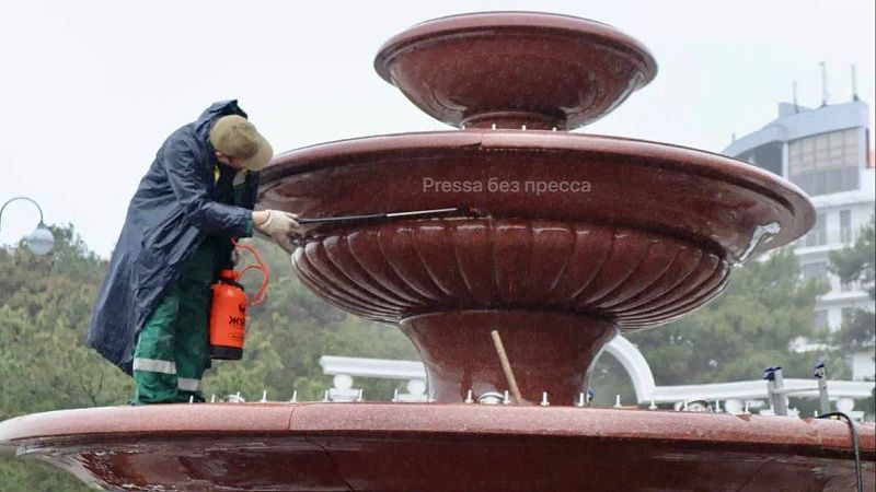 Городской фонтан подготовят к запуску в Геленджике