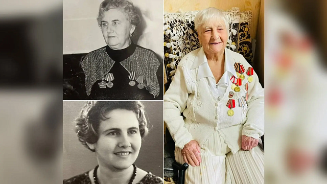 Ветерана ВОВ Анну Погорелову поздравили со 101-летием в Краснодаре