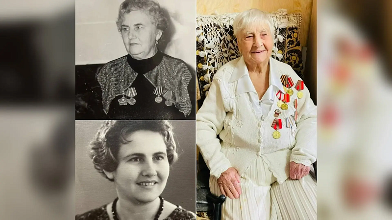 Ветерана ВОВ Анну Погорелову поздравили со 101-летием в Краснодаре