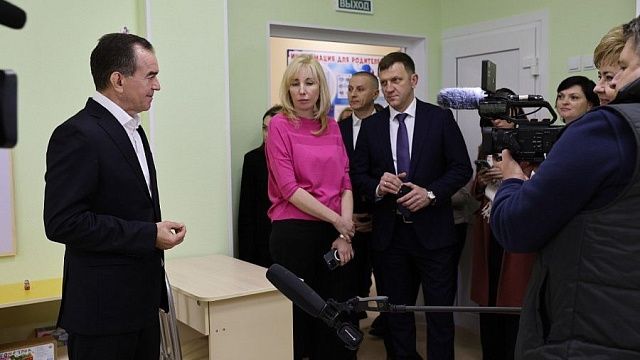 Губернатор Кубани и глава Краснодара посетили новый детский сад в краевой столице 