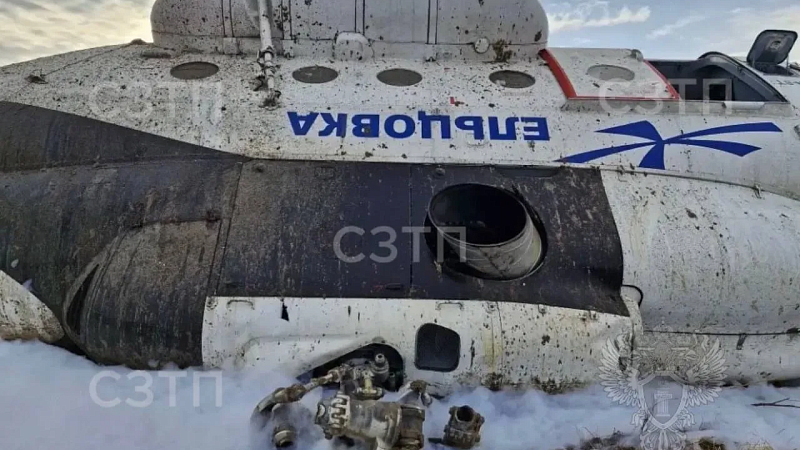 Уголовное дело возбудили после жесткой посадки вертолета Ми-8 в Коми