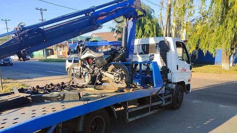 Четыре мотоцикла отправили на штрафстоянку после рейда полиции в Краснодаре 