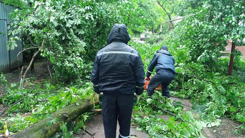 Более 20 обращений после урагана поступило в ЕДДС Краснодара 