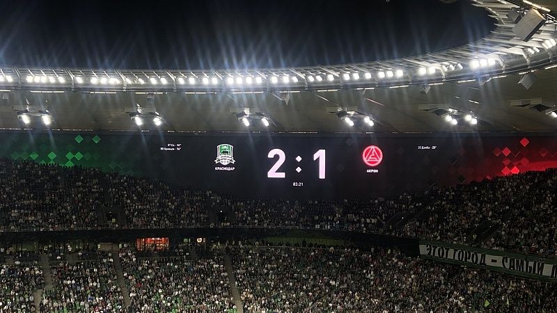 Никита Кривцов вывел «Краснодар» вперёд в матче с «Акроном»