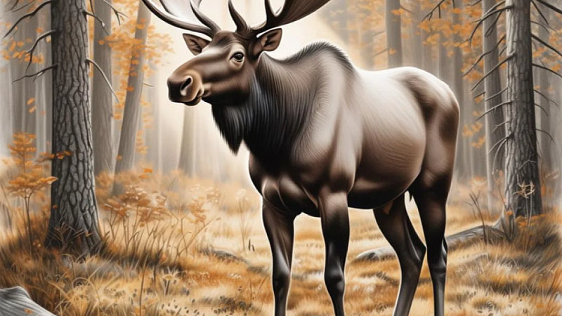 Интеллигентный лось пытался проехать в автобусе и попал на видео в Подмосковье