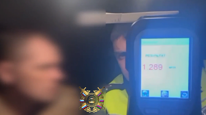 Водитель поставил рекорд по опьянению и получил штраф в Крымском районе