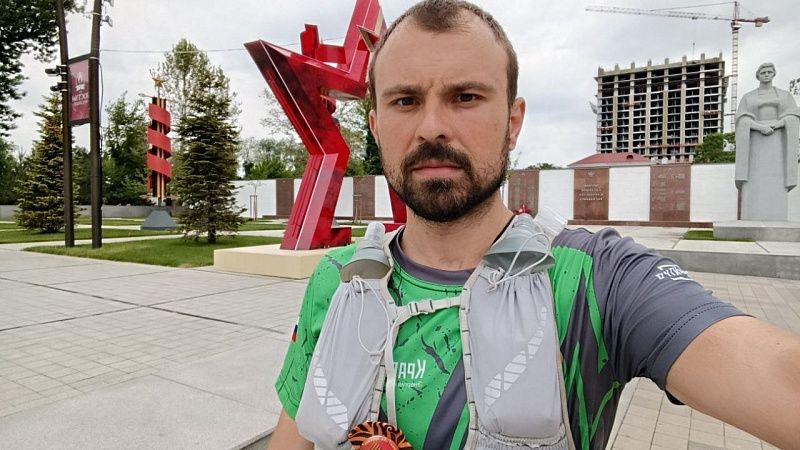 Пробежал 80 км в честь Дня Победы сотрудник «Краснодарэлектро»
