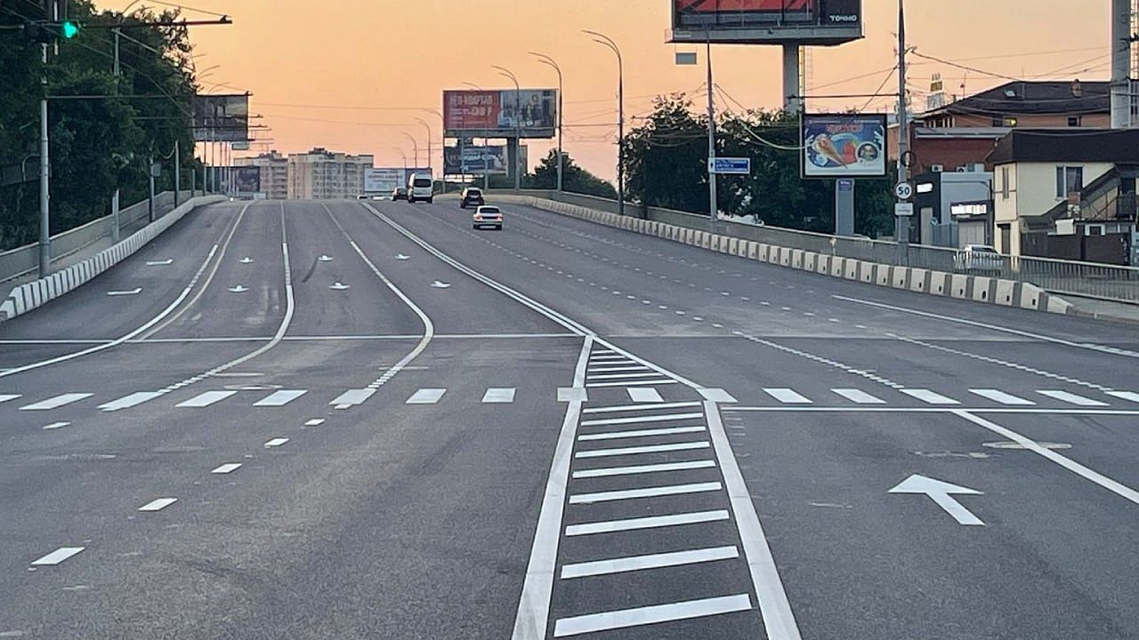 Разметку обновят на 240 км дорог Краснодара