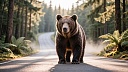 Медведь устроил переполох в красноярском фанпарке