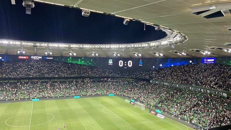 Первый тайм матча между «Краснодаром» и «Динамо» завершился со счётом 0:0