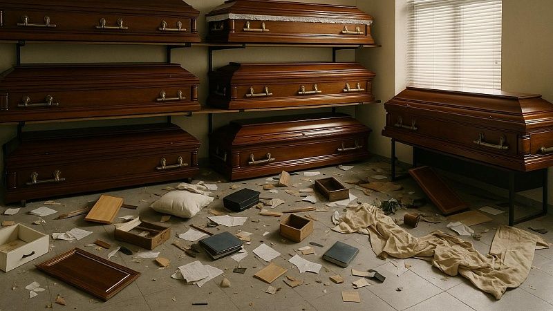 Похоронщики раскидали кресты и помочились в гробы в Кургане 