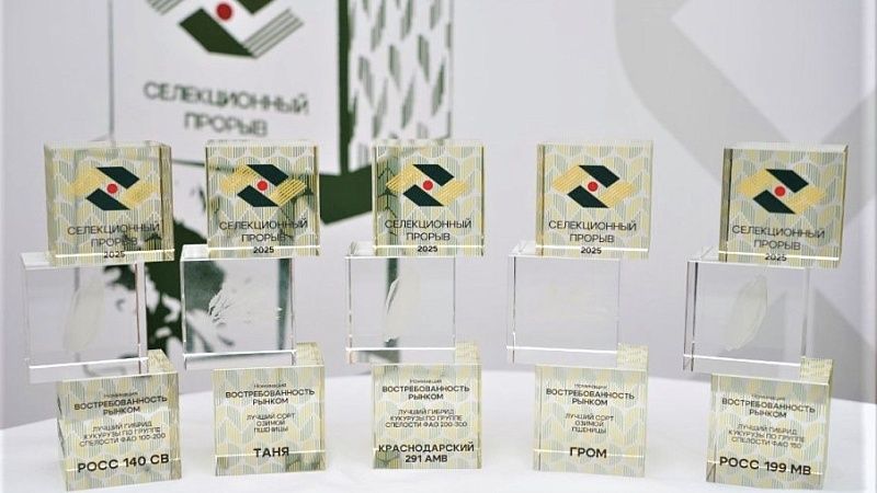 Кубанские селекционеры стали лауреатами премии «Селекционный прорыв»