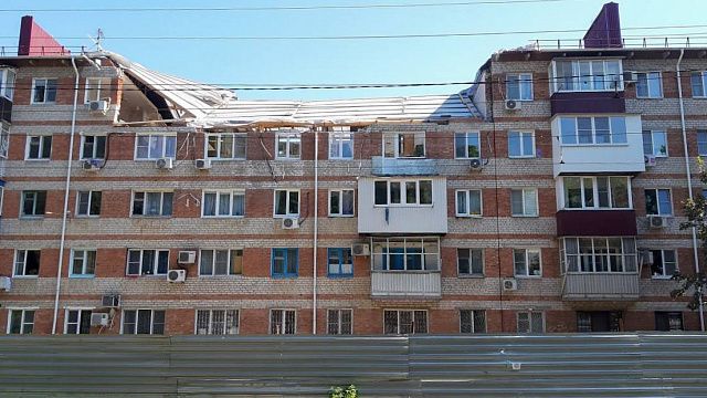 В доме по ул. Клинической в Краснодаре завершили демонтаж поврежденных конструкций