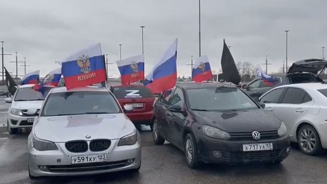 Большой автопробег сегодня стартовал из Краснодара в поддержку российской спецоперации