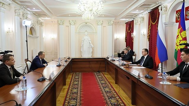 Кондратьев обсудил с руководством «Ростелекома» инфраструктуру связи на Кубани