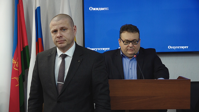 Иван Горобец и Евгений Романков. Фото: телеканал «Краснодар»