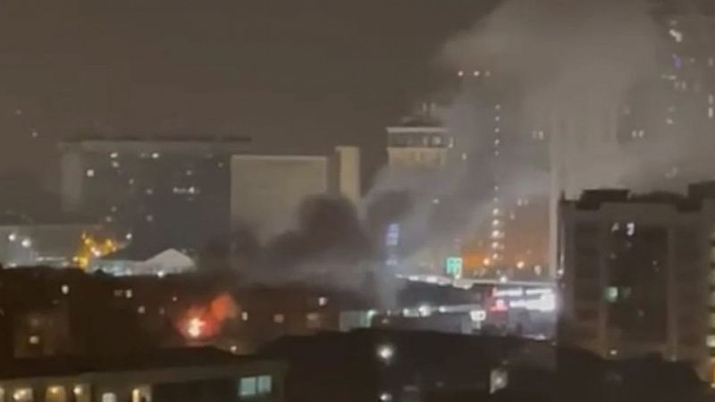 На улице Коммунаров в Краснодаре произошло возгорание в пятиэтажке