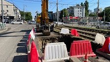 На ул. Московской проводятся работы по устранению повреждения на сетях канализации