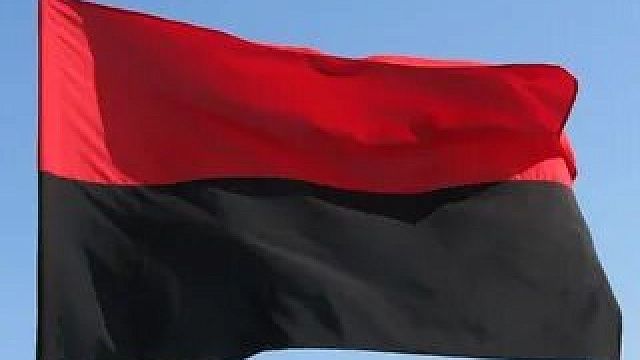 Флаг сторонников Степана Бандеры сожгли демонстранты в Польше