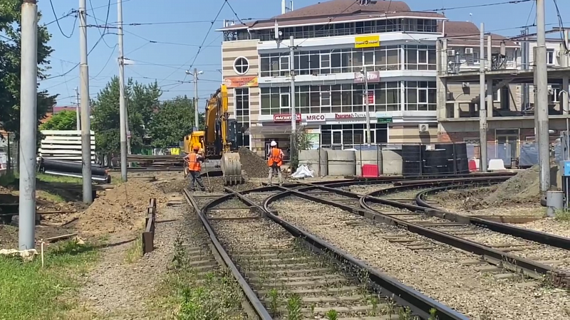 В понедельник стартует третий этап модернизации трамвайного узла по ул. Московской в Краснодаре
